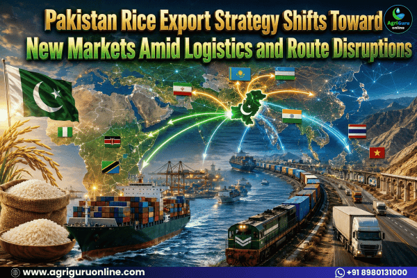 Pakistan Rice Export Strategy Shifts Toward New Markets Amid Logistics and Route Disruptions