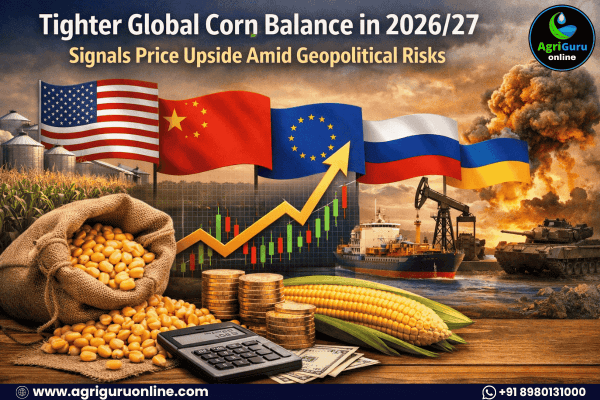 Tighter Global Corn Balance in 2026/27 Signals Price Upside Amid Geopolitical Risks
